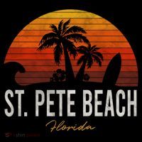 St Pete Beach Florida Fl Palms Vacation Surf Sunset Gift Ornament thumb 1