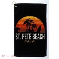 St Pete Beach Florida Fl Palms Vacation Surf Sunset Gift Golf Towel thumb 0