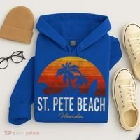 St Pete Beach Florida Fl Palms Vacation Surf Sunset Gift Hoodie thumb 4