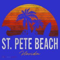 St Pete Beach Florida Fl Palms Vacation Surf Sunset Gift Long Sleeve Shirt thumb 2