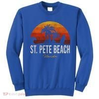 St Pete Beach Florida Fl Palms Vacation Surf Sunset Gift Sweatshirt thumb 0