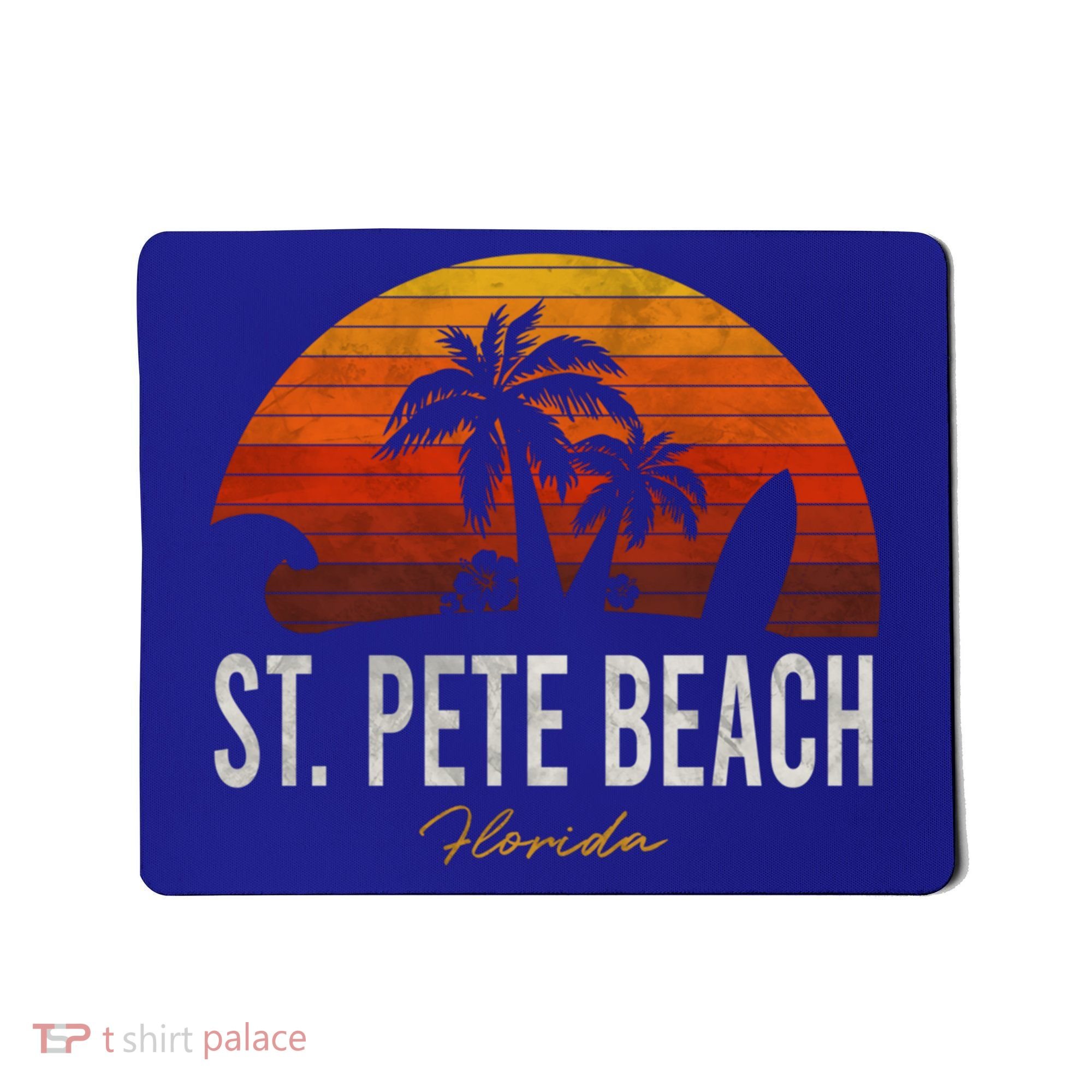 St Pete Beach Florida Fl Palms Vacation Surf Sunset Gift Mousepad