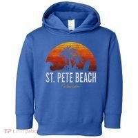 St Pete Beach Florida Fl Palms Vacation Surf Sunset Gift Toddler Hoodie thumb 0