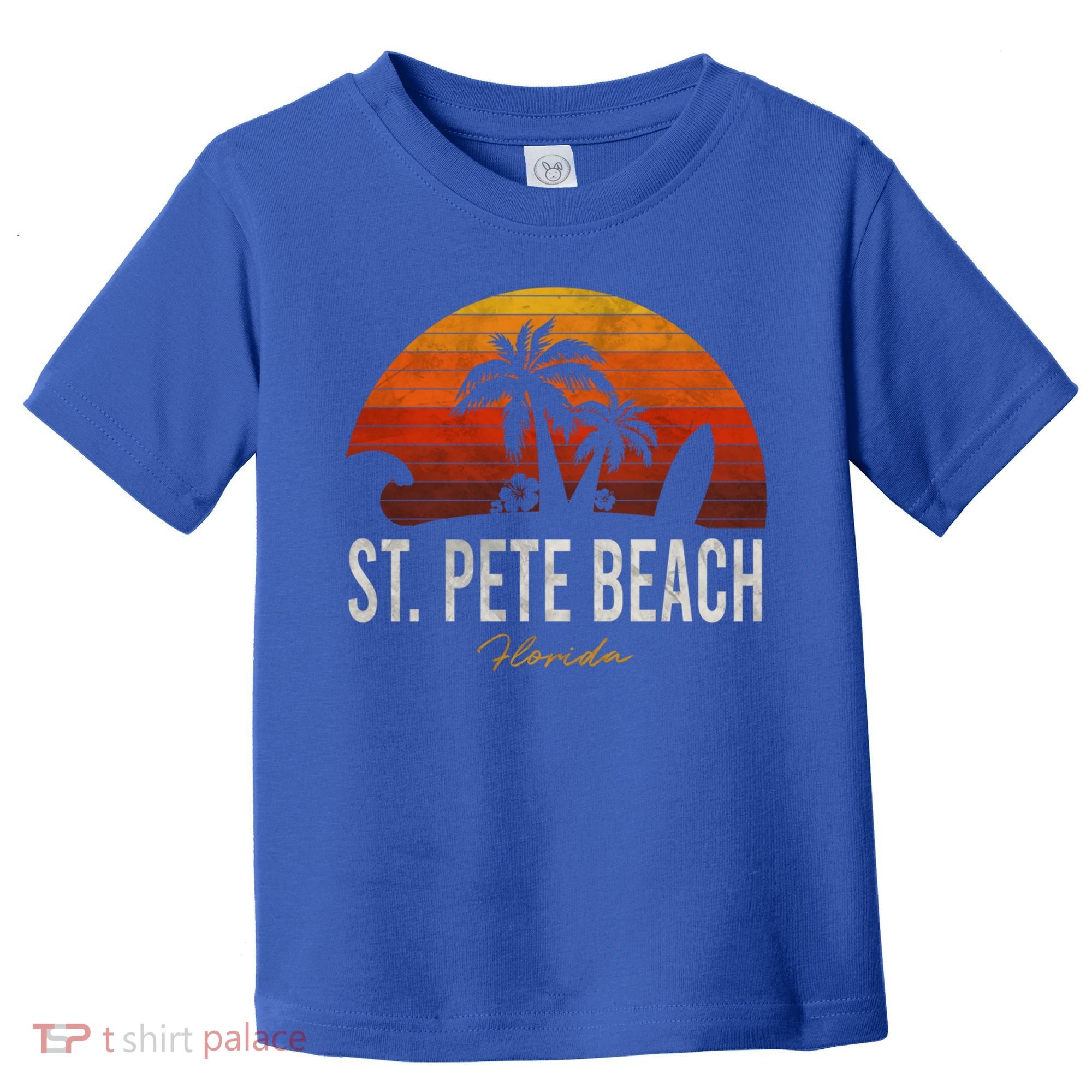 St Pete Beach Florida Fl Palms Vacation Surf Sunset Gift Toddler T-Shirt