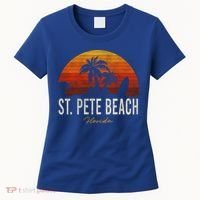 St Pete Beach Florida Fl Palms Vacation Surf Sunset Gift Women's T-Shirt thumb 0