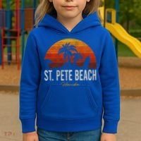 St Pete Beach Florida Fl Palms Vacation Surf Sunset Gift Kids Hoodie thumb 3