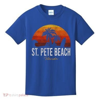 St Pete Beach Florida Fl Palms Vacation Surf Sunset Gift Kids T-Shirt
