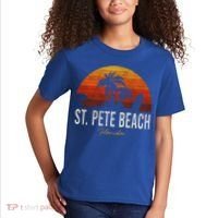 St Pete Beach Florida Fl Palms Vacation Surf Sunset Gift Kids T-Shirt thumb 2