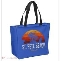 St Pete Beach Florida Fl Palms Vacation Surf Sunset Gift Tote Bag thumb 2