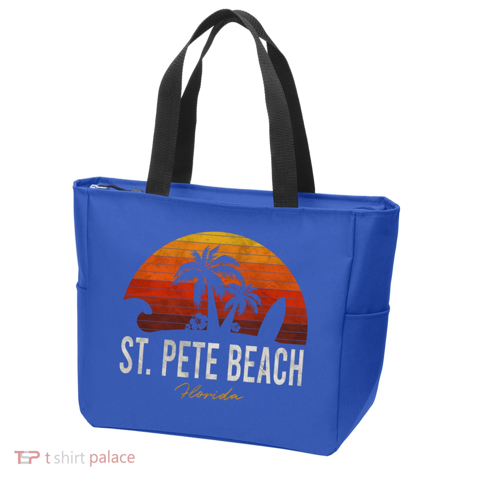 St Pete Beach Florida Fl Palms Vacation Surf Sunset Gift Tote Bag