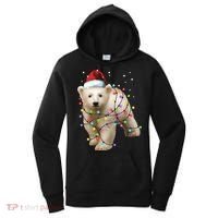 Santa Polar Bear Christmas Bear Lover Funny Gift Women's Hoodie thumb 0