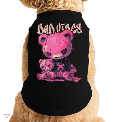 Stitched Plush Bear Cute Gothic Doggie Tank
