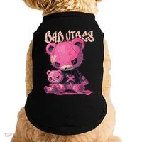 Stitched Plush Bear Cute Gothic Doggie Tank thumb 0