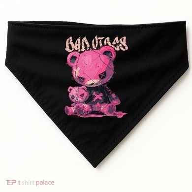 Stitched Plush Bear Cute Gothic USA-Made Doggie Bandana