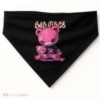 Stitched Plush Bear Cute Gothic USA-Made Doggie Bandana thumb 0