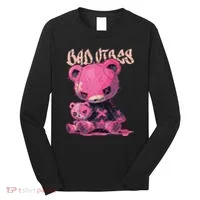 Stitched Plush Bear Cute Gothic Long Sleeve Shirt thumb 0