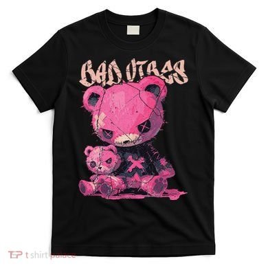 Stitched Plush Bear Cute Gothic T-Shirt