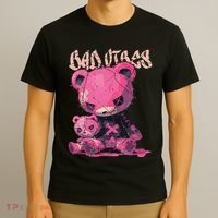 Stitched Plush Bear Cute Gothic T-Shirt thumb 3