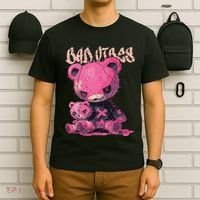 Stitched Plush Bear Cute Gothic T-Shirt thumb 6