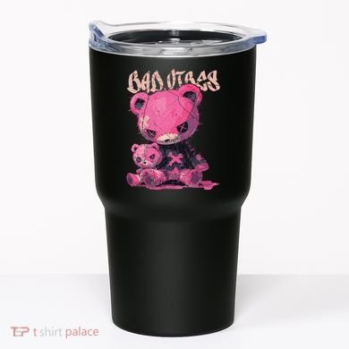Stitched Plush Bear Cute Gothic Tumbler