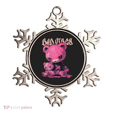 Stitched Plush Bear Cute Gothic Ornament