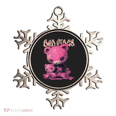 Stitched Plush Bear Cute Gothic Ornament