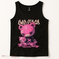 Stitched Plush Bear Cute Gothic Tank Top thumb 2