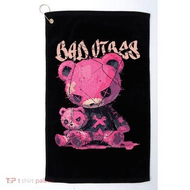 Stitched Plush Bear Cute Gothic Golf Towel