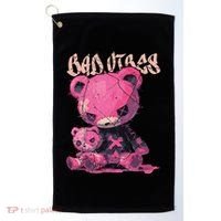 Stitched Plush Bear Cute Gothic Golf Towel thumb 0