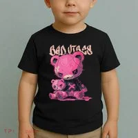 Stitched Plush Bear Cute Gothic Toddler T-Shirt thumb 2