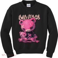 Stitched Plush Bear Cute Gothic Kids Sweatshirt thumb 0