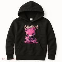 Stitched Plush Bear Cute Gothic Kids Hoodie thumb 0