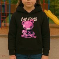 Stitched Plush Bear Cute Gothic Kids Hoodie thumb 3