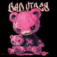 Stitched Plush Bear Cute Gothic Kids Long Sleeve Shirt thumb 2