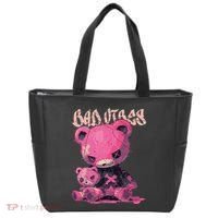 Stitched Plush Bear Cute Gothic Tote Bag thumb 0