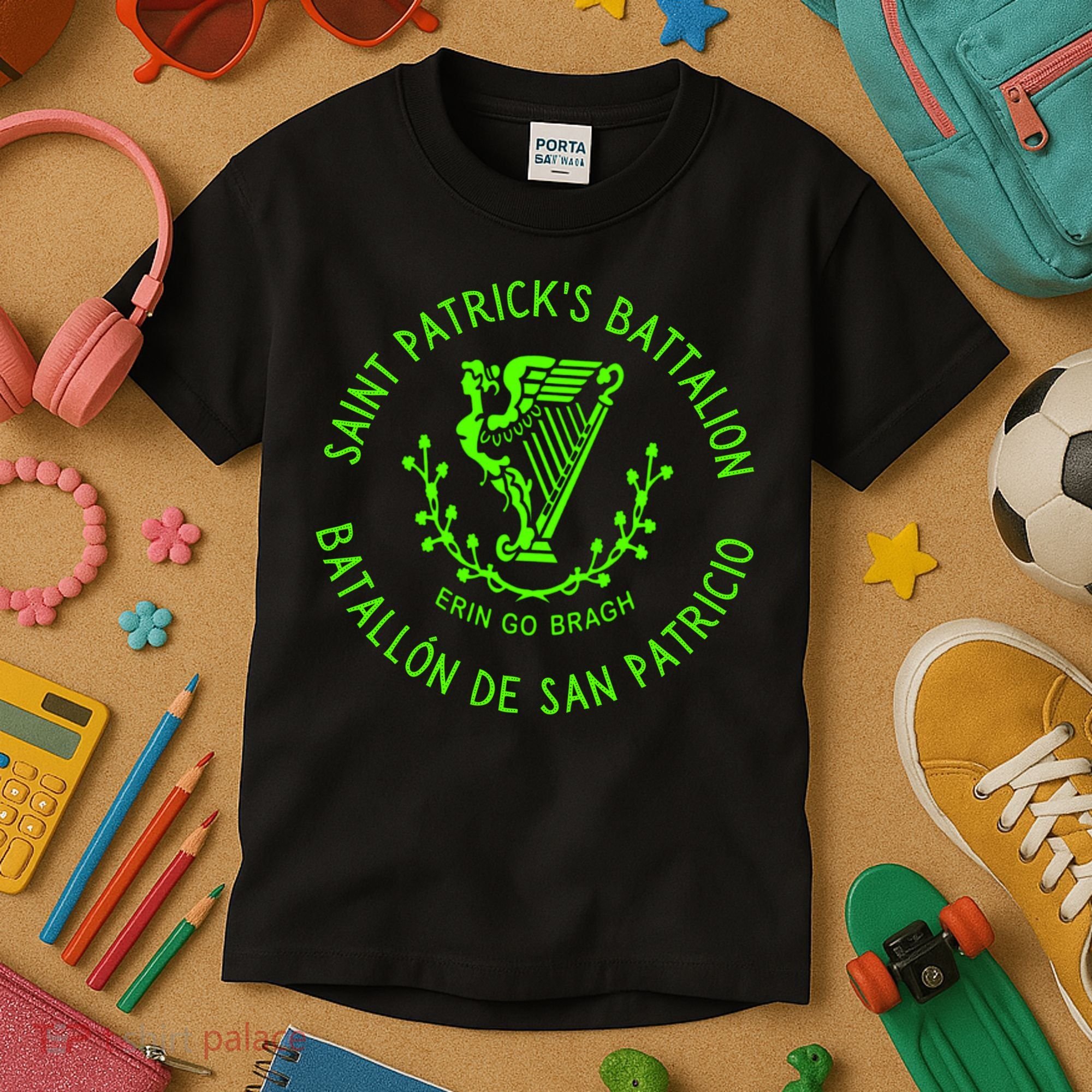 Saint Patrick's Battalion San Patricios Catholic Gift Kids T-Shirt