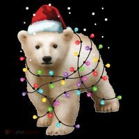 Santa Polar Bear Christmas Bear Lover Gift Coffee Mug thumb 5
