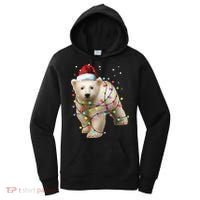 Santa Polar Bear Christmas Bear Lover Gift Women's Hoodie thumb 0