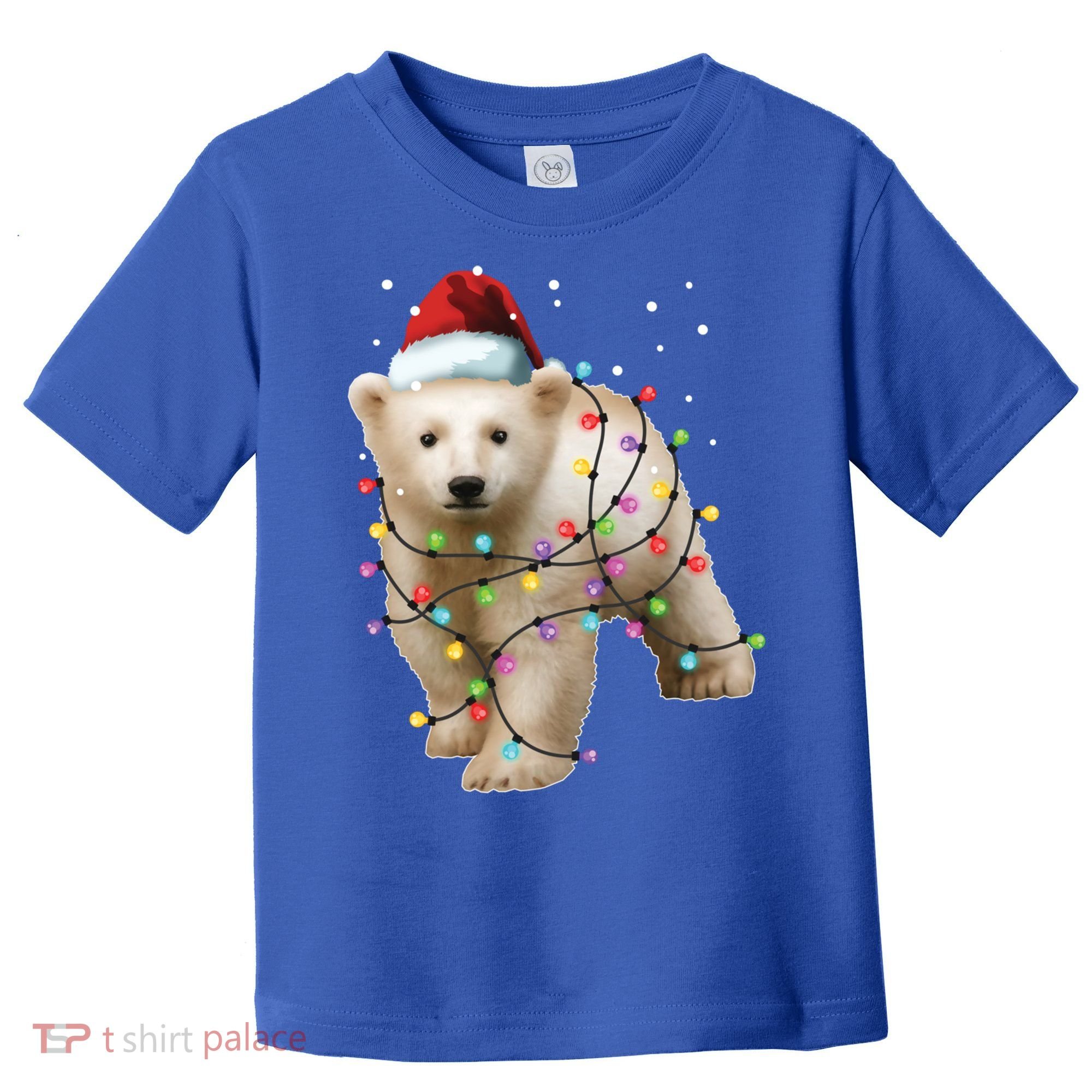 Santa Polar Bear Christmas Bear Lover Gift Toddler T-Shirt