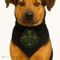 St Patrick Breastplate Prayer Catholic Saint Patricks Day USA-Made Doggie Bandana thumb 1