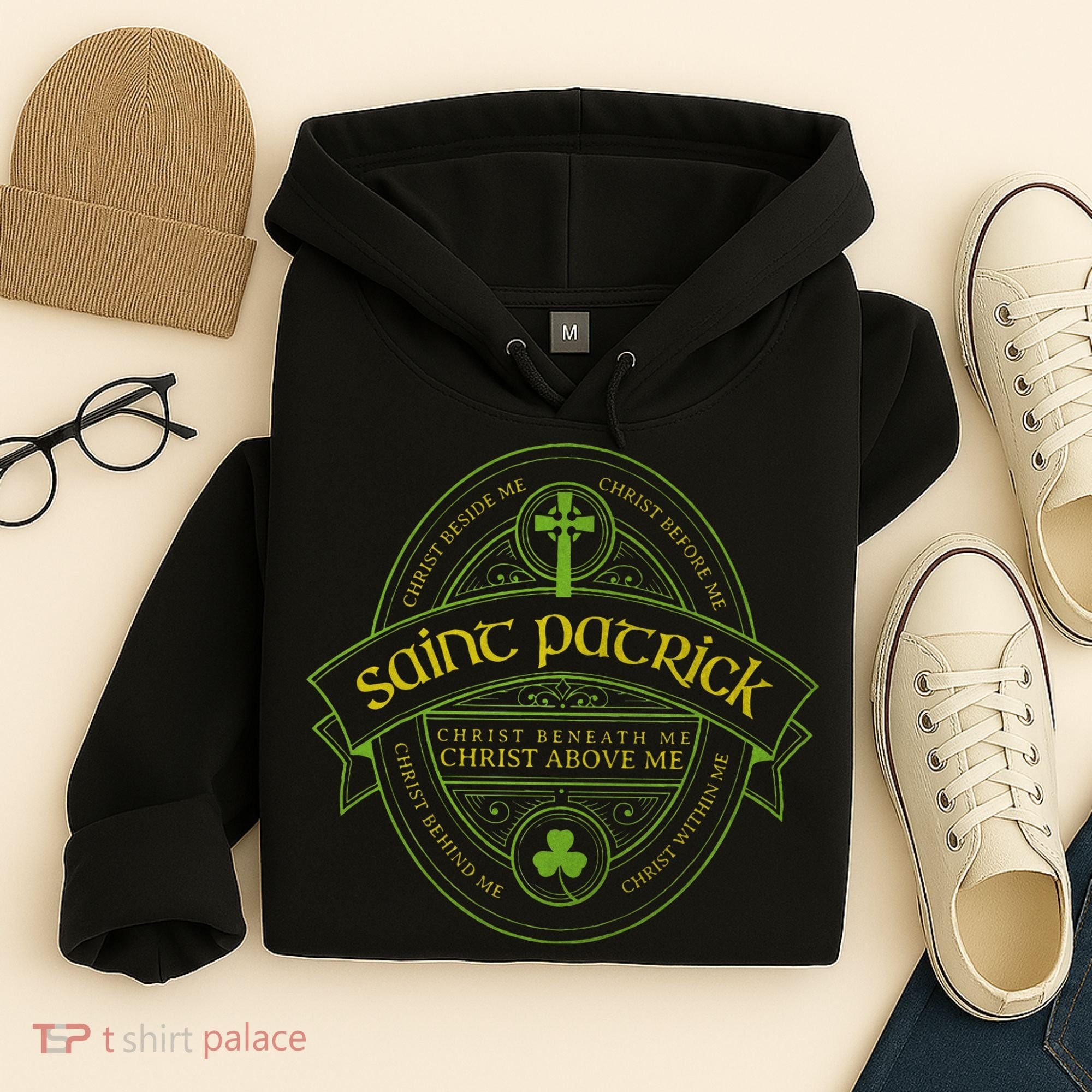 St Patrick Breastplate Prayer Catholic Saint Patricks Day Hoodie