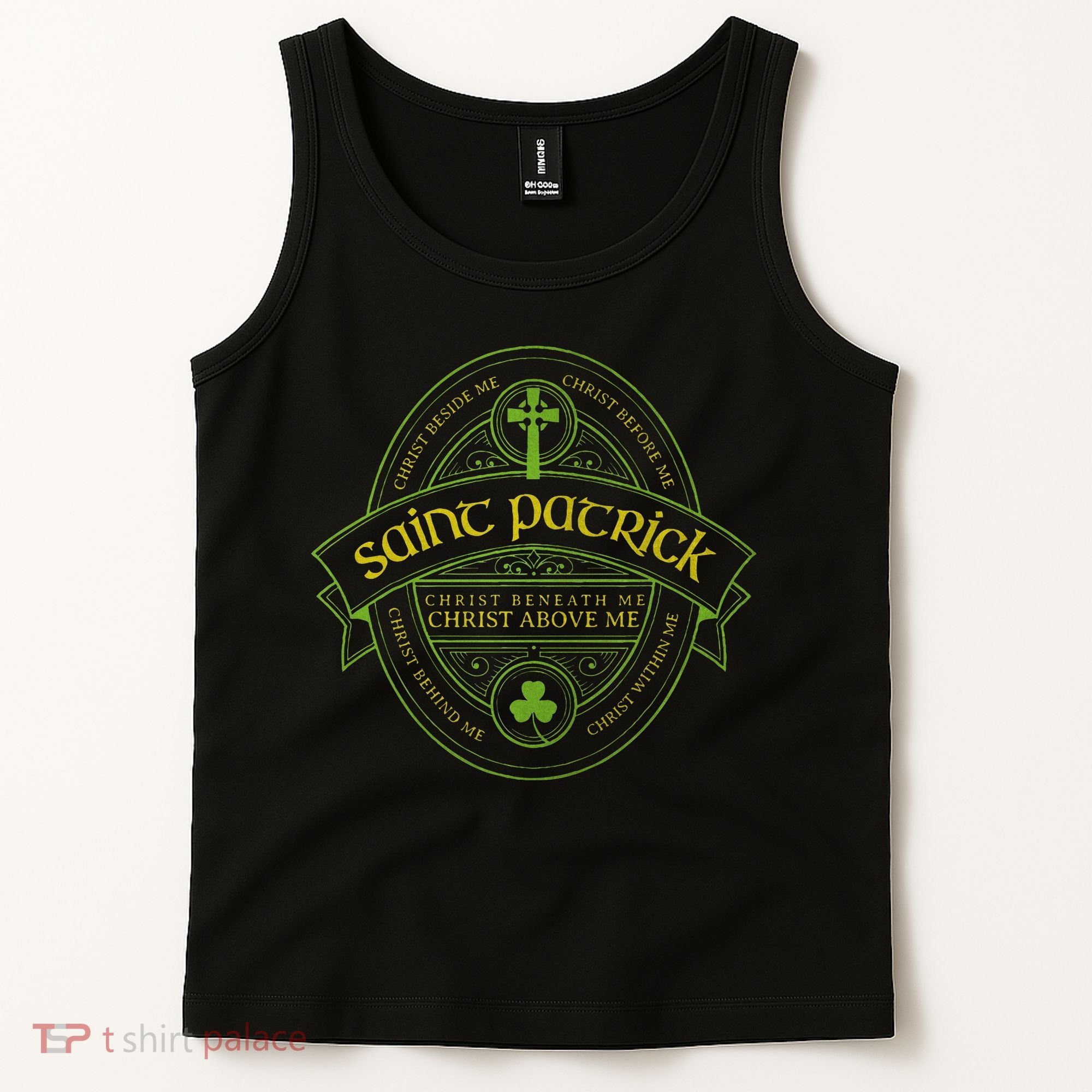 St Patrick Breastplate Prayer Catholic Saint Patricks Day Tank Top
