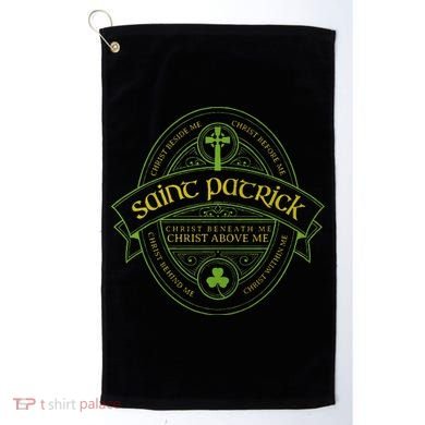 St Patrick Breastplate Prayer Catholic Saint Patricks Day Golf Towel
