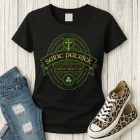 St Patrick Breastplate Prayer Catholic Saint Patricks Day Women's T-Shirt thumb 3