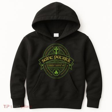 St Patrick Breastplate Prayer Catholic Saint Patricks Day Kids Hoodie