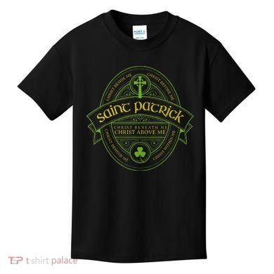 St Patrick Breastplate Prayer Catholic Saint Patricks Day Kids T-Shirt