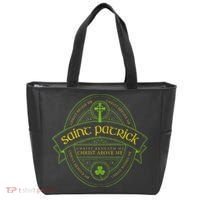 St Patrick Breastplate Prayer Catholic Saint Patricks Day Tote Bag thumb 0