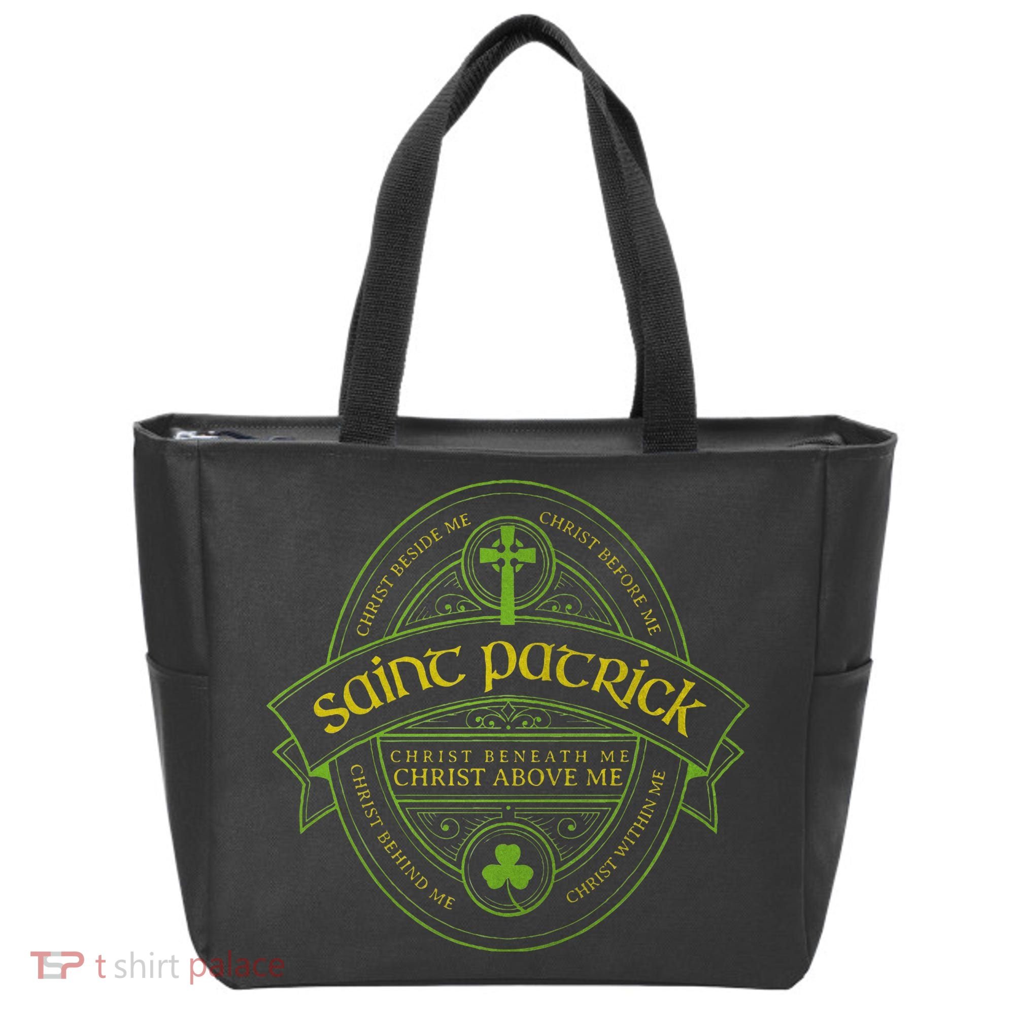 St Patrick Breastplate Prayer Catholic Saint Patricks Day Tote Bag