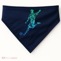 Soccer Player Boy USA-Made Doggie Bandana thumb 0