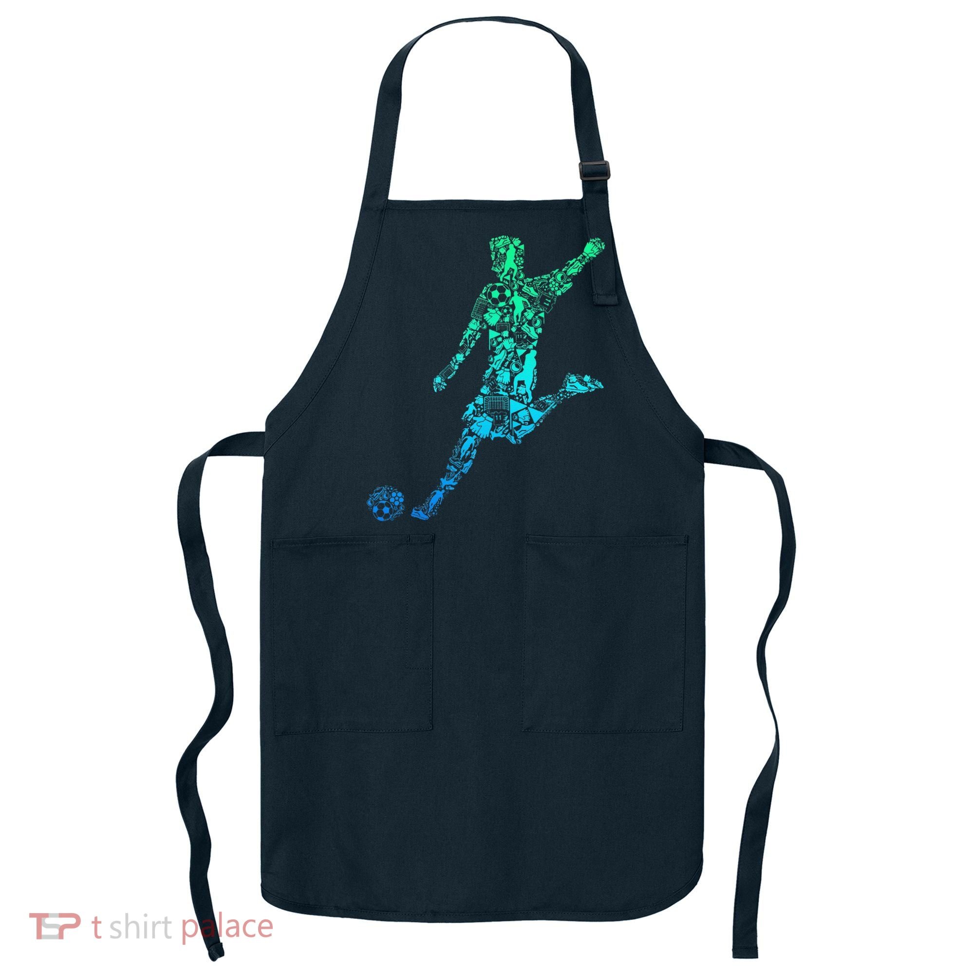 Soccer Player Boy Apron
